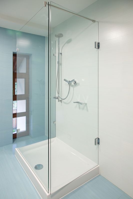 Glass Shower with Fixtures